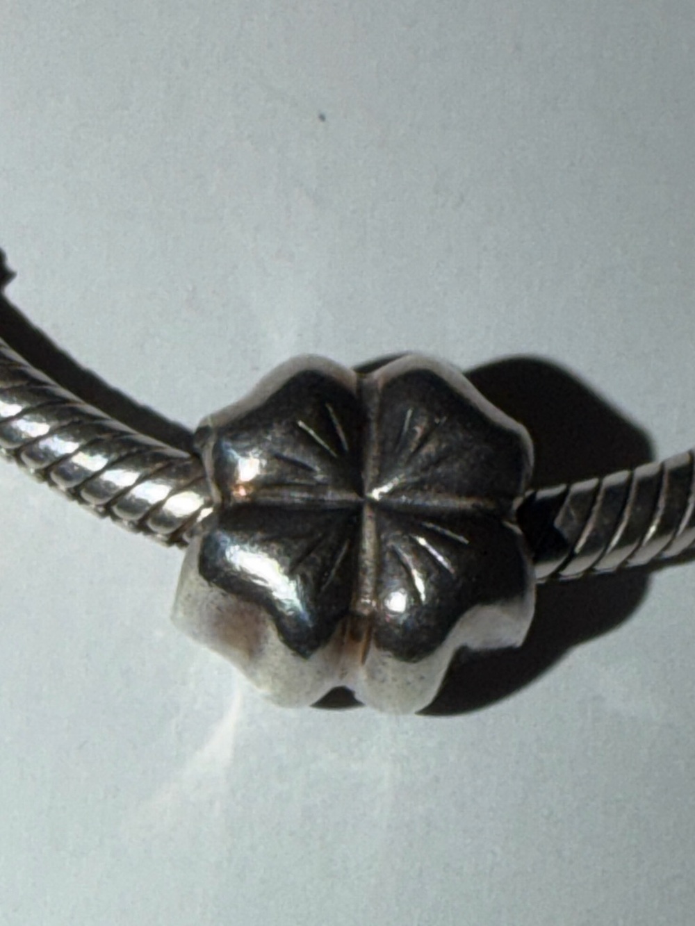 Pandora Lucky Four-Leaf Clover Charm 925 ALE Retired #790157